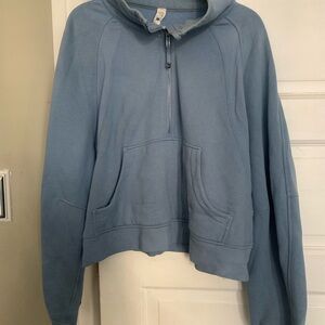 Lululemon scuba oversized half zip sweatshirt - size XL/XXL blue